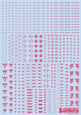 1/144 RB02 Caution Decal One Color Red(1pc)