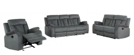 120" Modern Grey Fabric Sofa Set By Homeroots