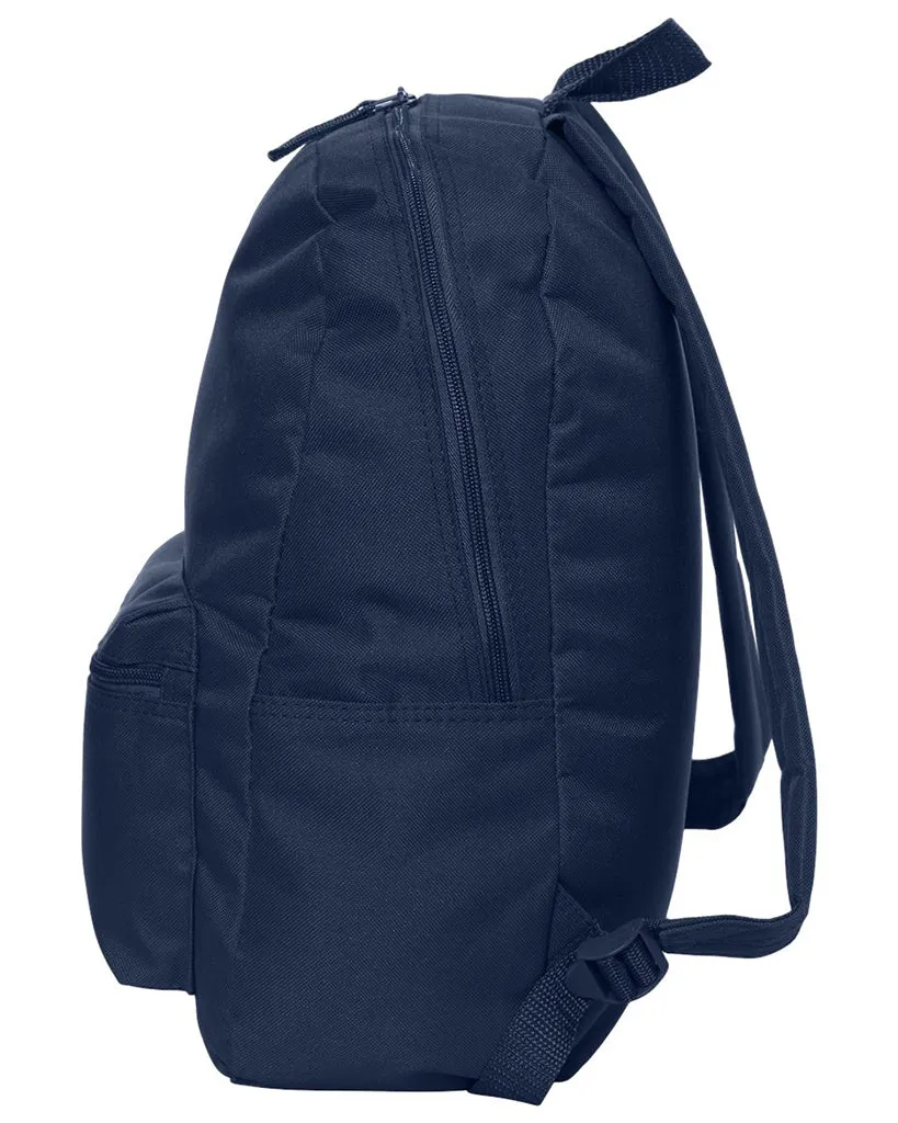 16'' Polyester Solid Color Backpack