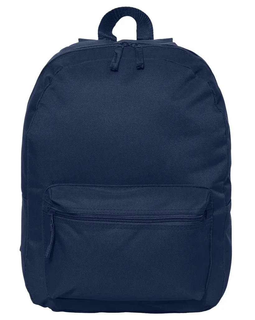 16'' Polyester Solid Color Backpack