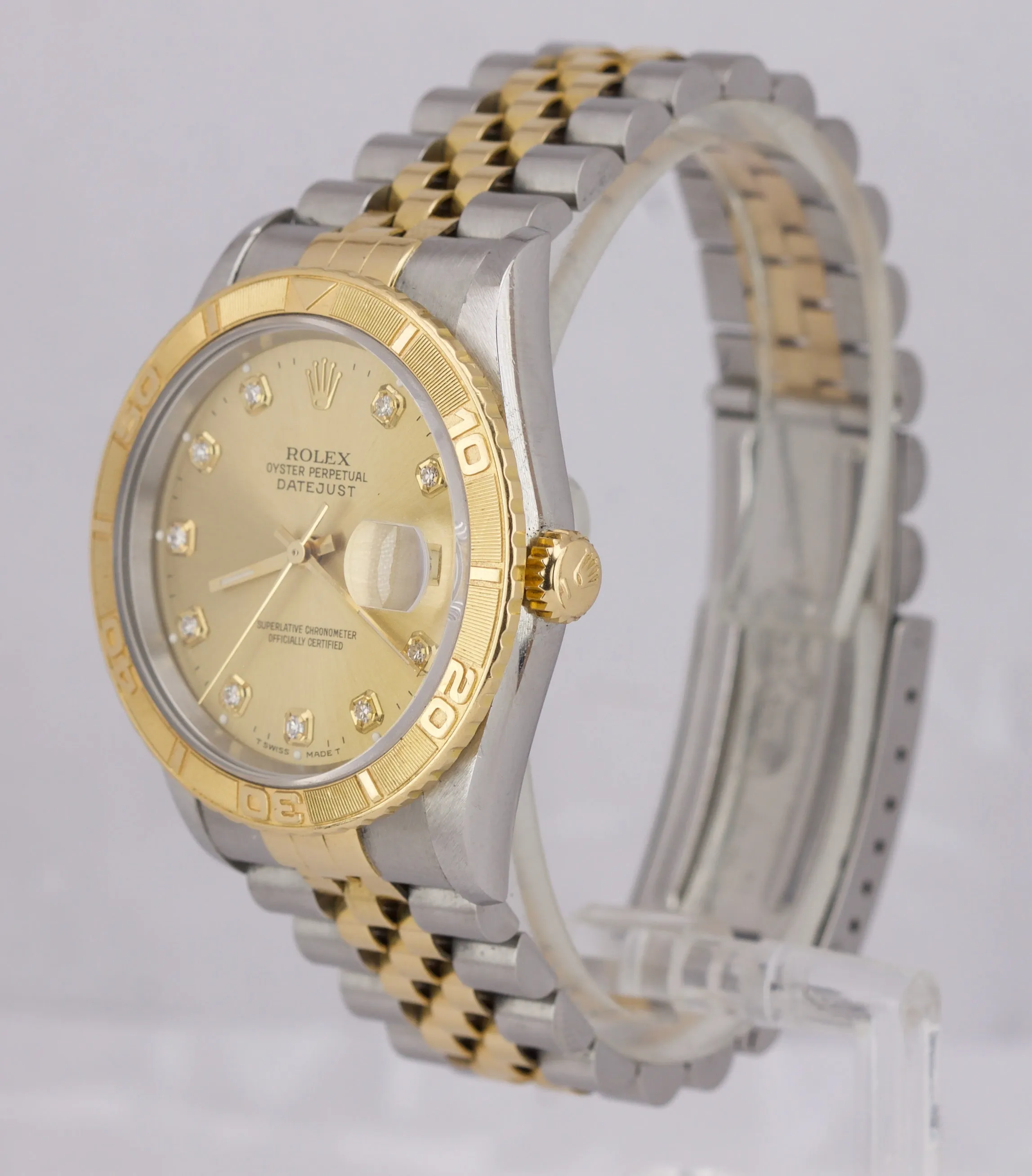 1999 Rolex DateJust UNPOLISHED 16263 Turn-O-Graph Diamond Thunderbird Jubilee