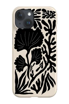 Abstract Coral Reef Phone Case (Cream)