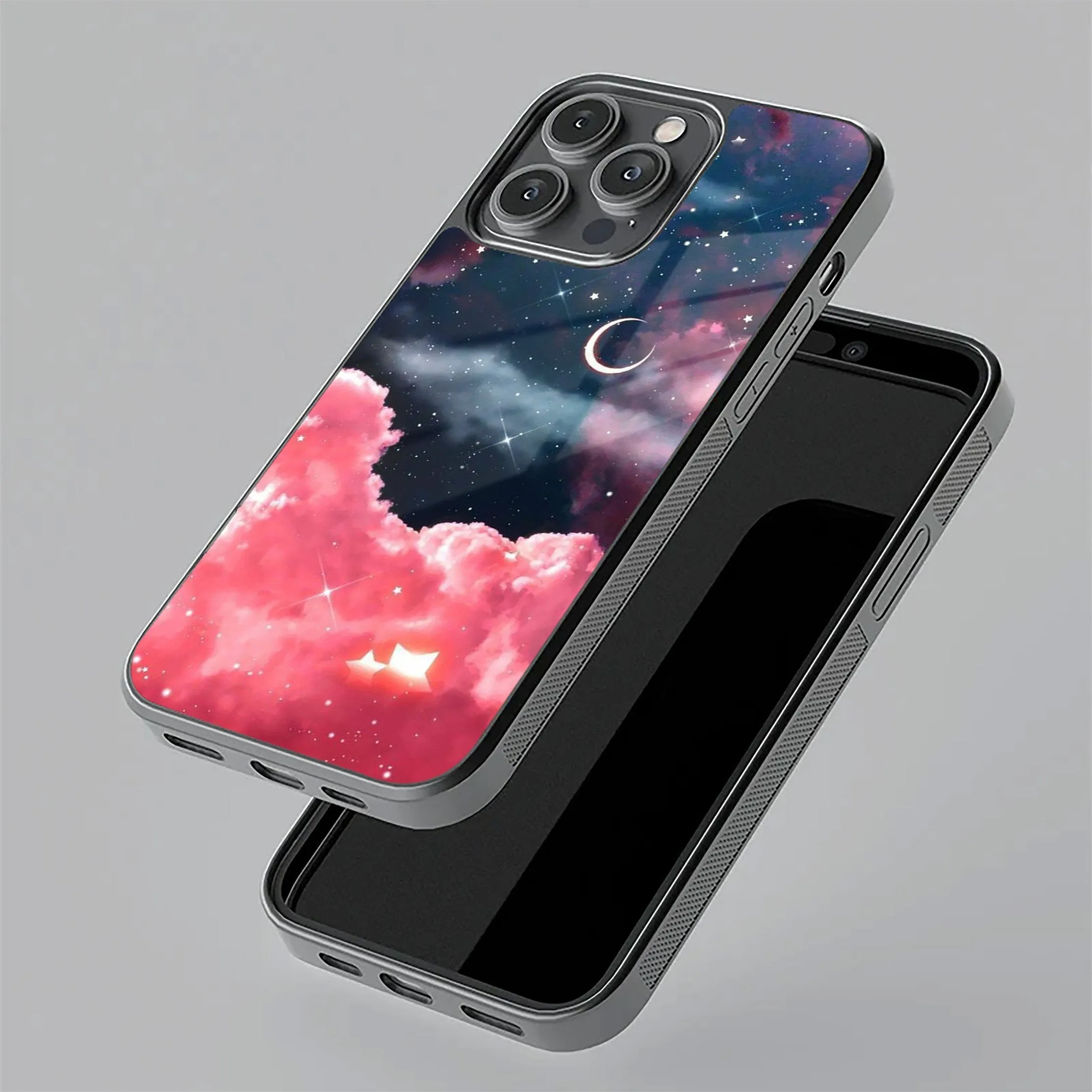 Aesthetic Cloud Glass Case Cover For Oppo