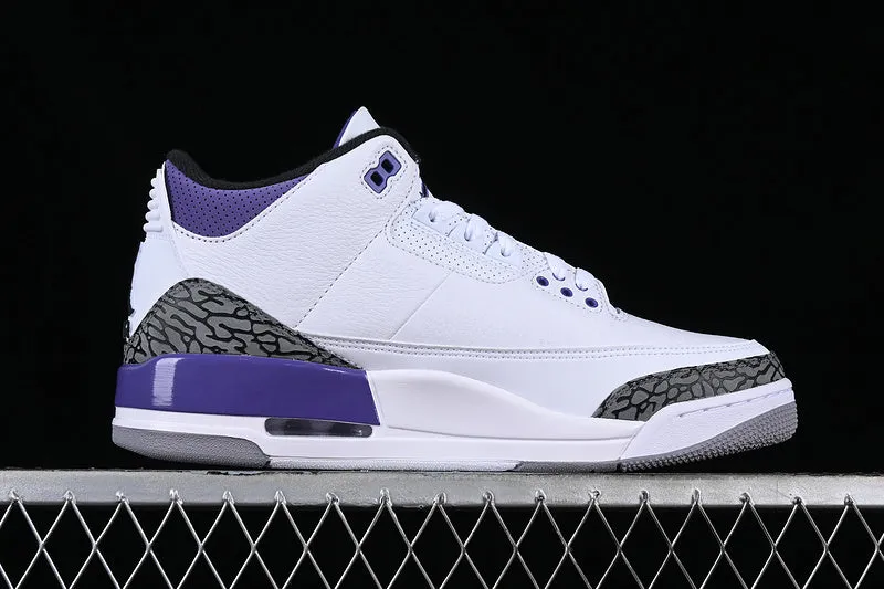 AIR JORDAN 3 PINE GREEN WHITE/BLACK/GREY/PURPLE