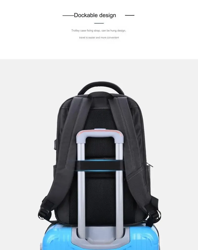 Anti-theft Business Laptop Backpack Bag for Men Women with USB Charging Port 1229