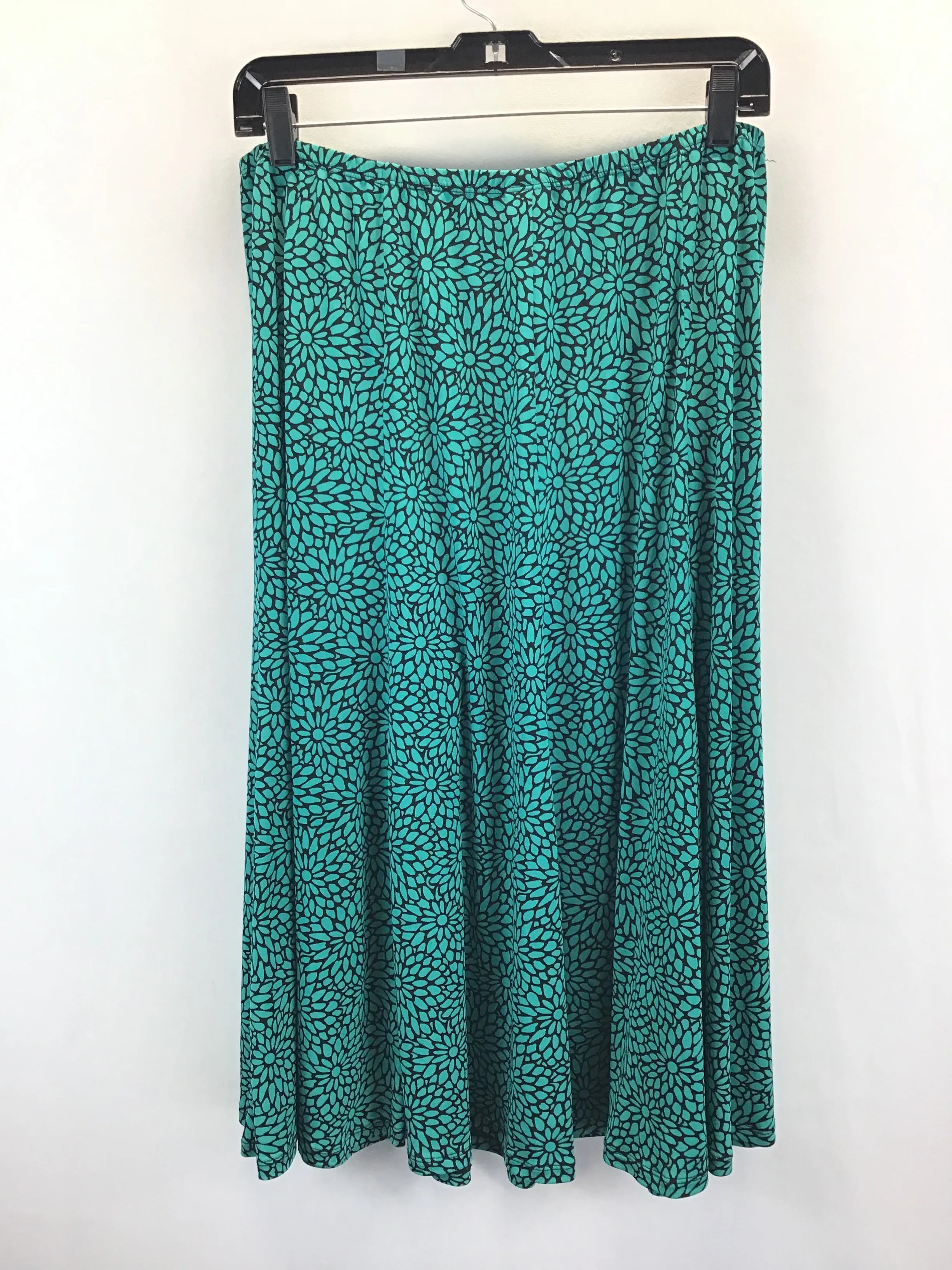 Black & Green Skirt Set 2pc Perceptions, Size 16