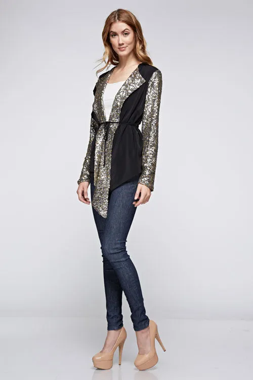 Blazer With Sequins Detail