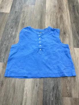 Blue Top Sleeveless J. Crew, Size Xl