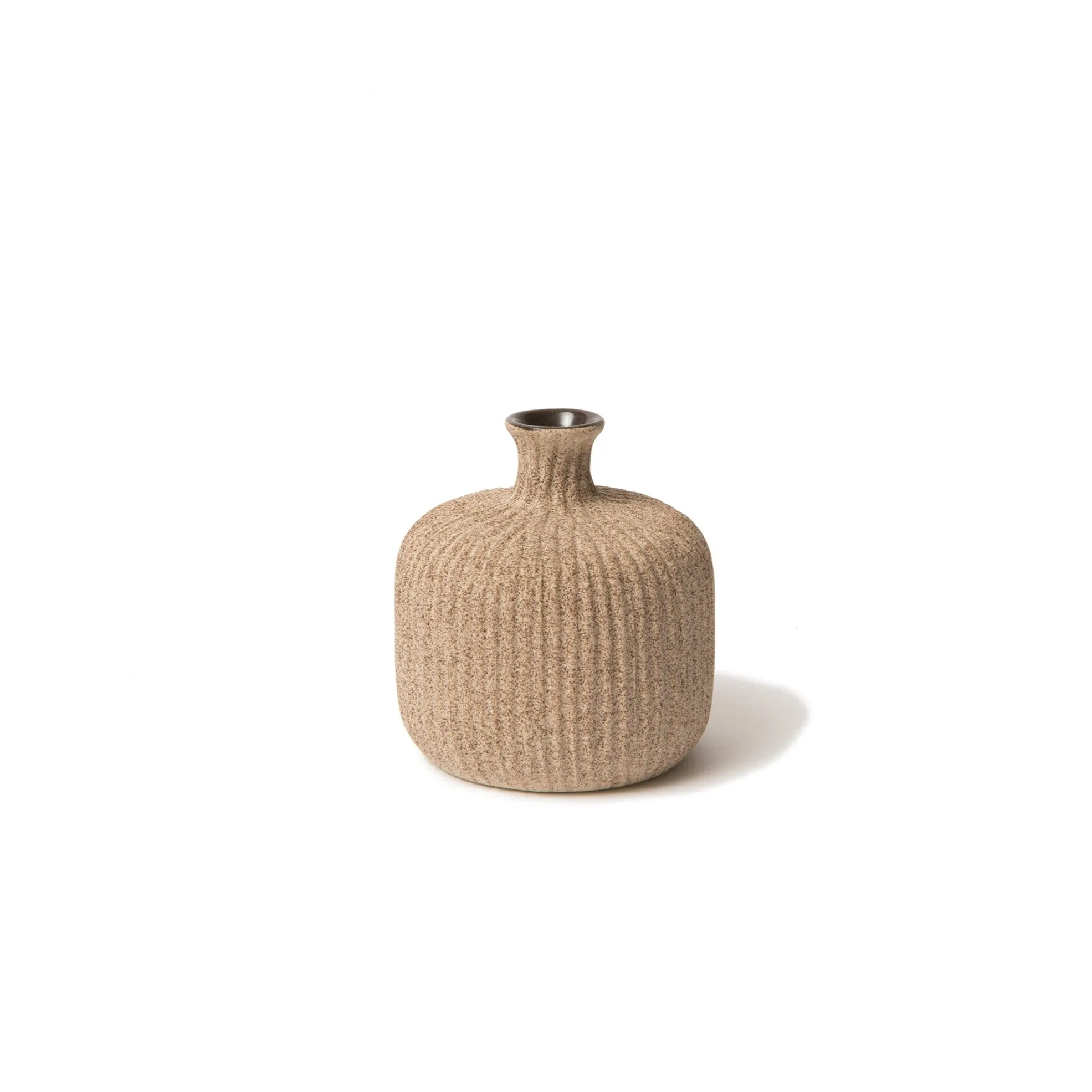 Bottle Vase - Small in Sand Medium Stripe