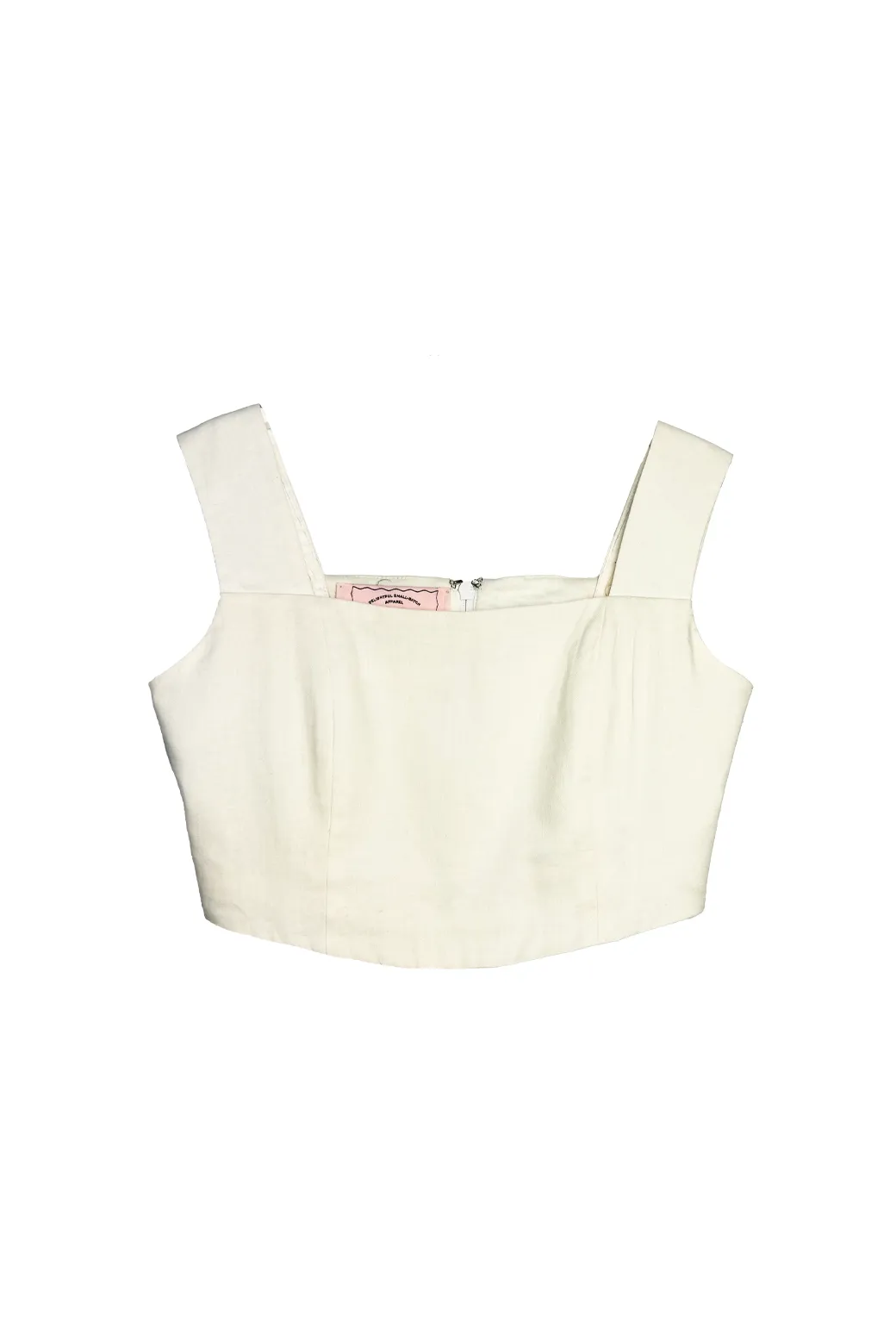 Buru x Jaimie Dewberry Square Neck Bustier - Ivory Linen