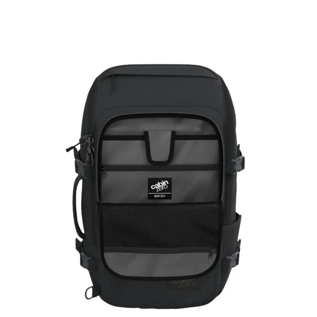 CabinZero ADV PRO 32L Carry On Backpack - Absolute Black