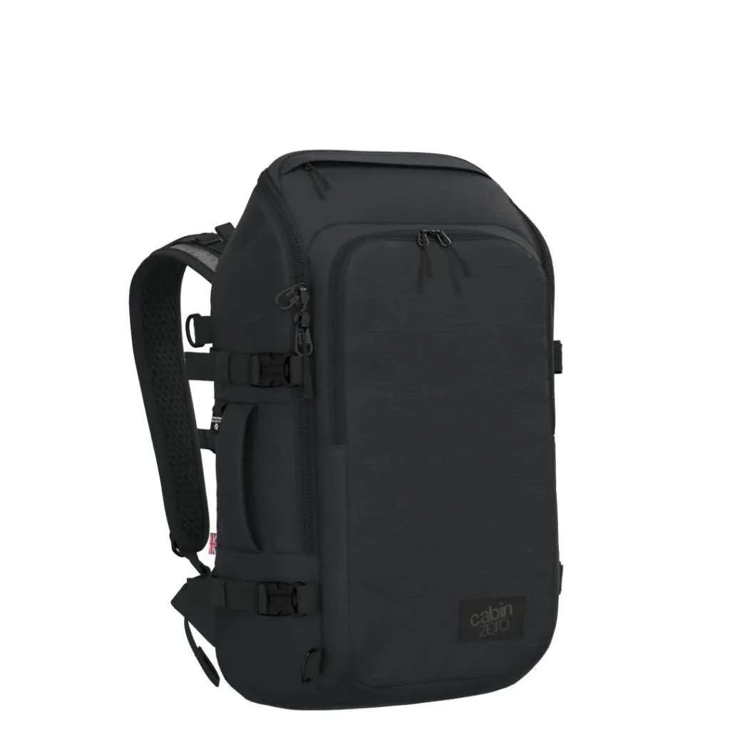 CabinZero ADV PRO 32L Carry On Backpack - Absolute Black