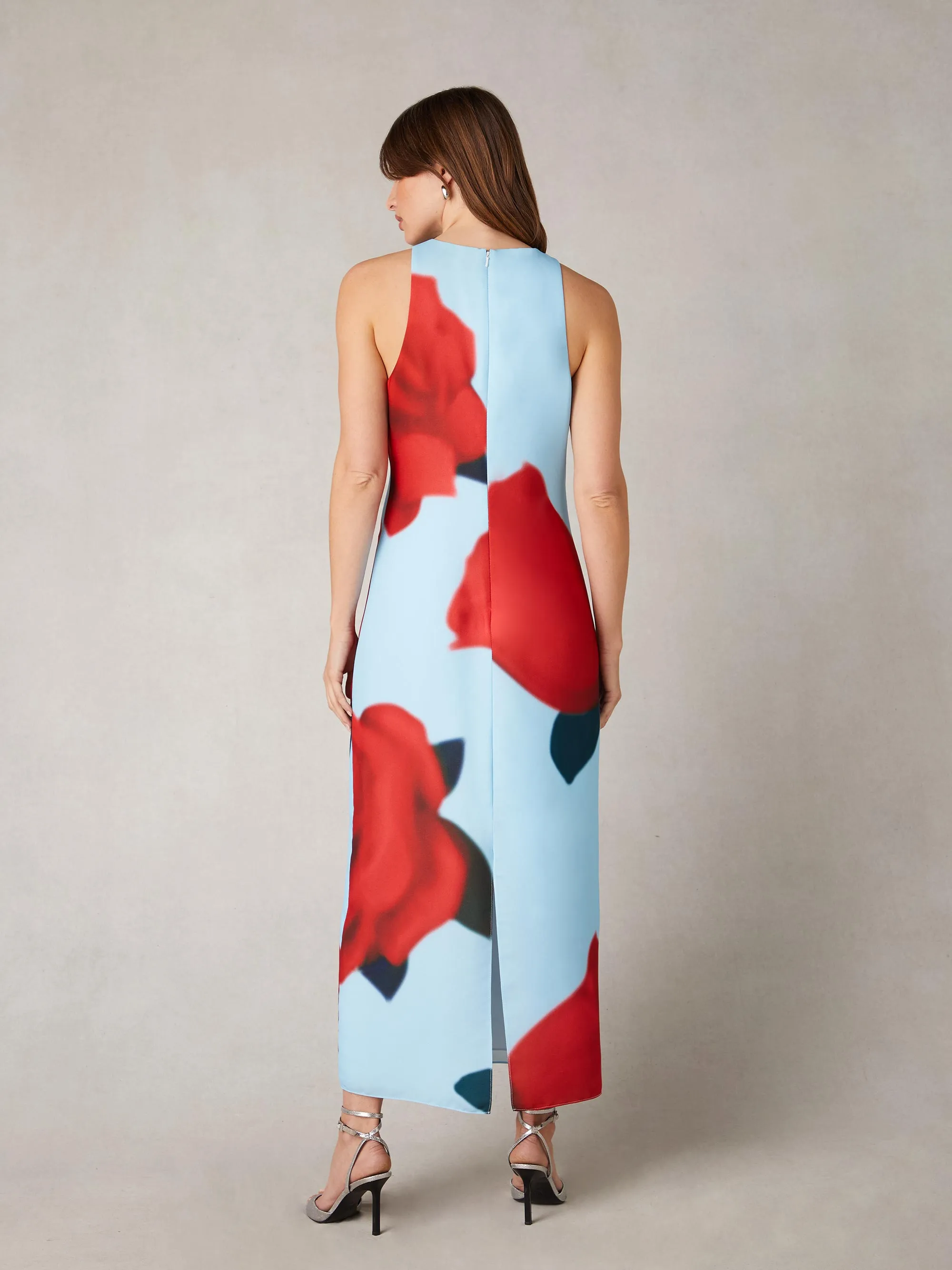 Camilla Red Rose Print Racer Dress