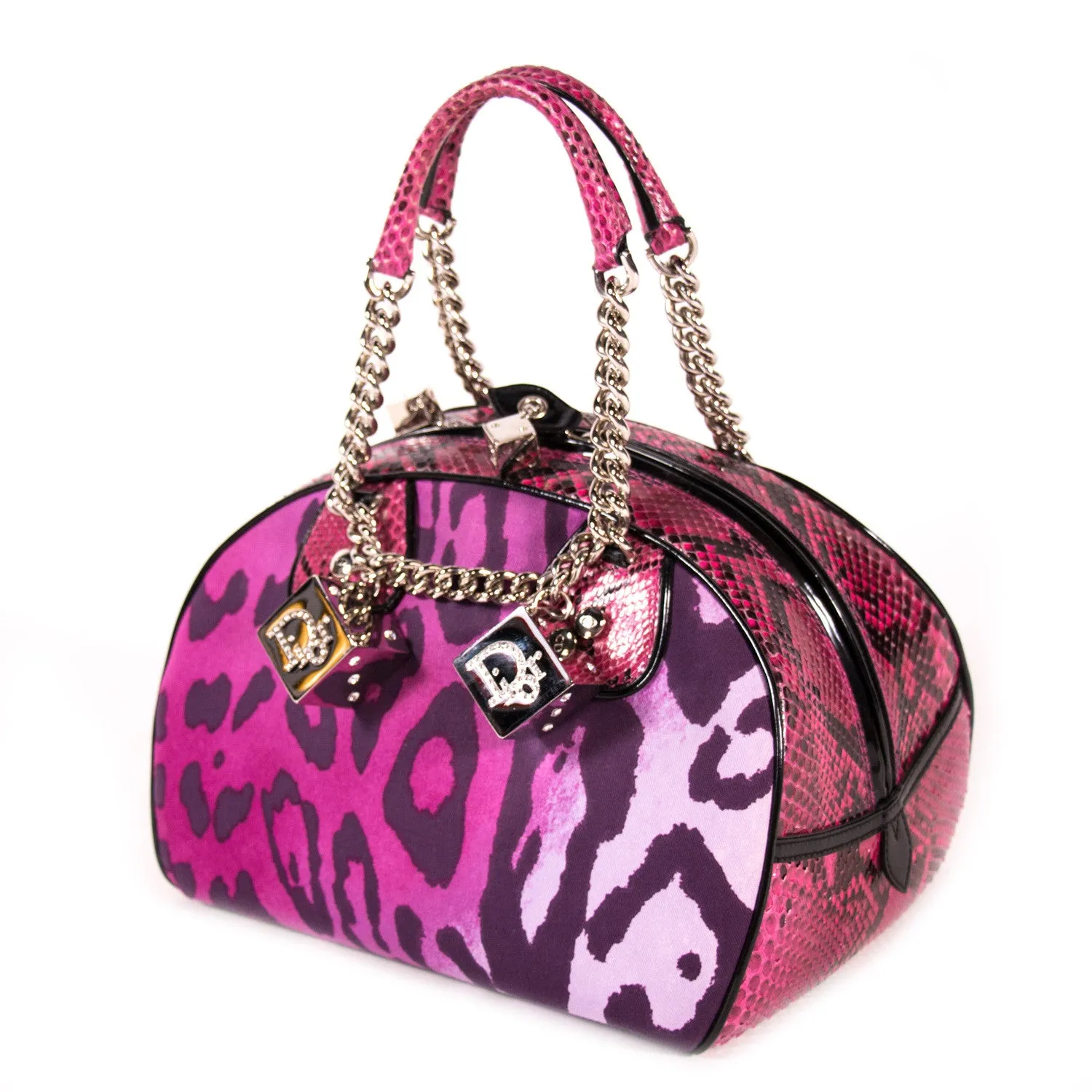 Christian Dior Gambler Dice Bowler Bag