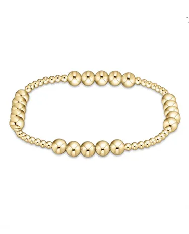 Classic Beaded Bliss 2.5 mm Bed Bracelet - 5mm - Mixed Metal