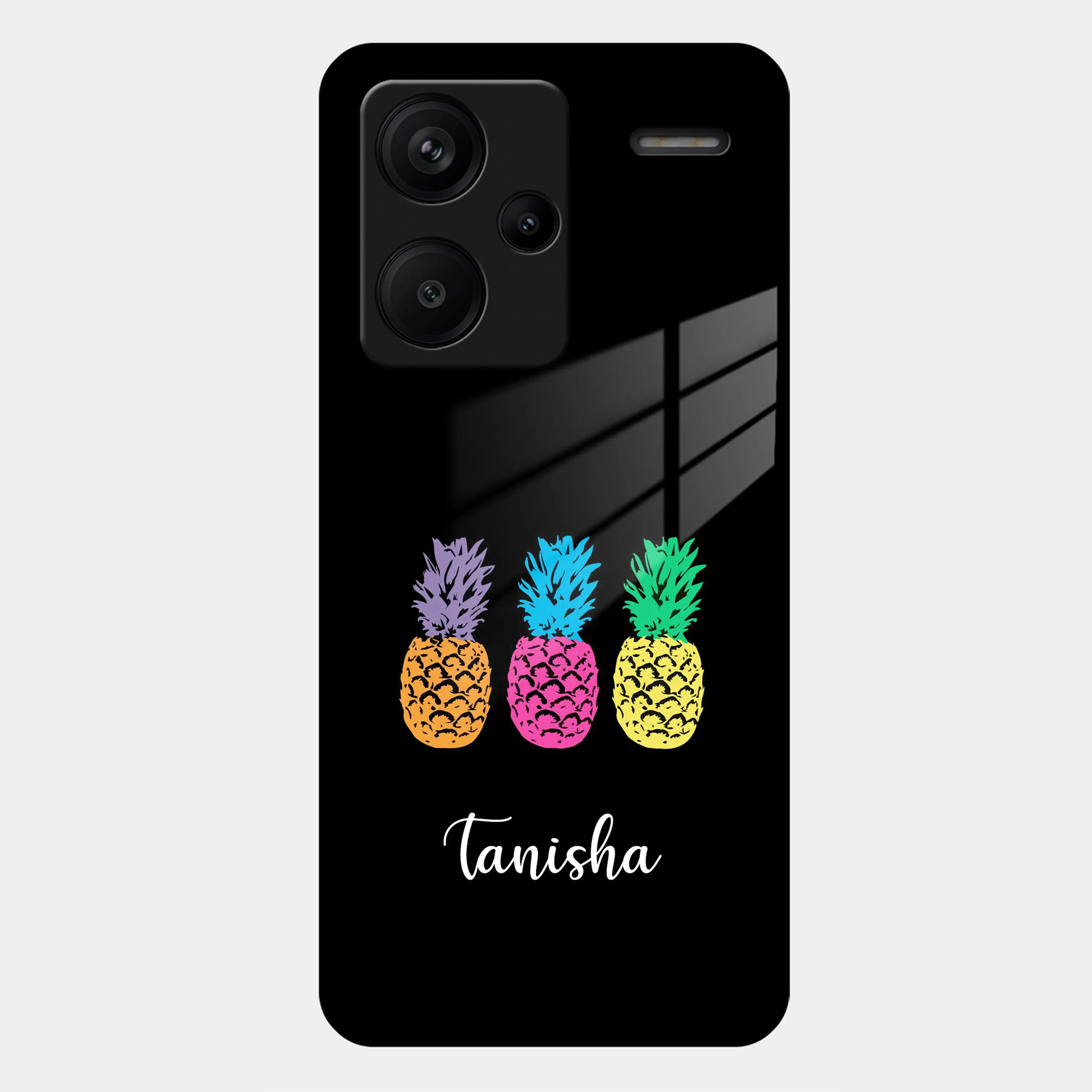 Colorful Pineapple Glass Case Cover For Redmi/Xiaomi