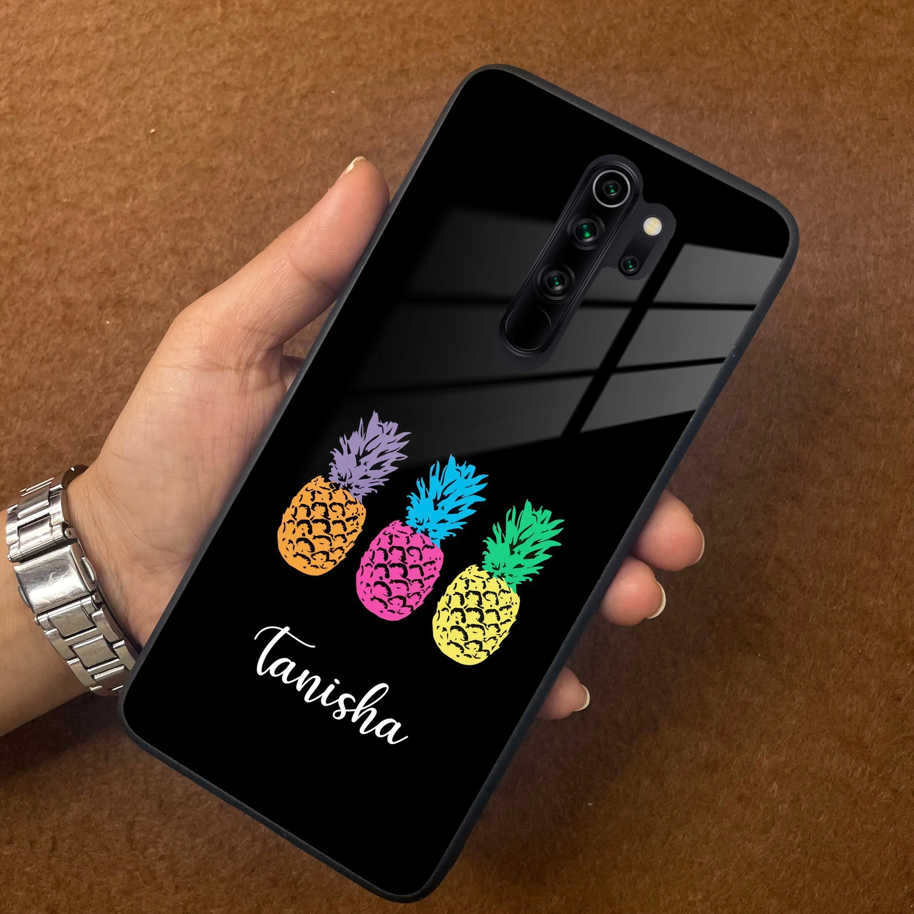 Colorful Pineapple Glass Case Cover For Redmi/Xiaomi