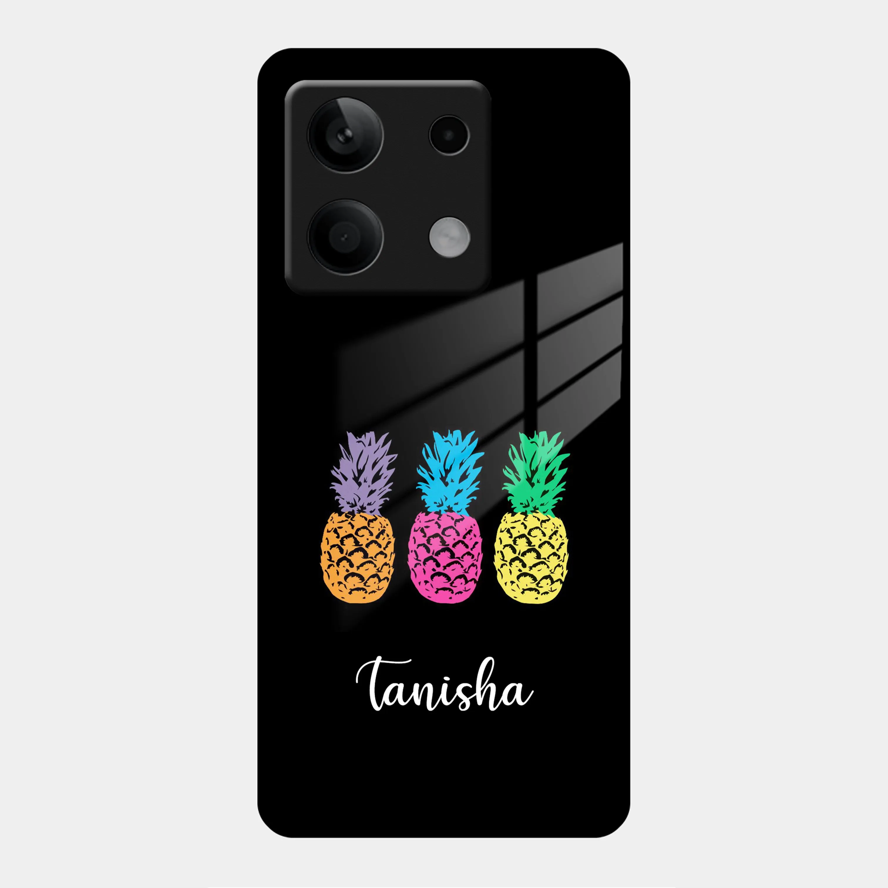 Colorful Pineapple Glass Case Cover For Redmi/Xiaomi