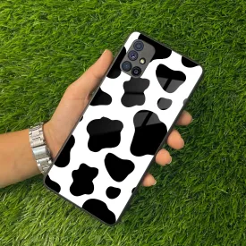 Cow Print Glass Phone Case And Cover For samsung