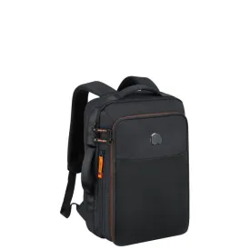 Delsey Daily's 15.6” Laptop Backpack - Black/Orange