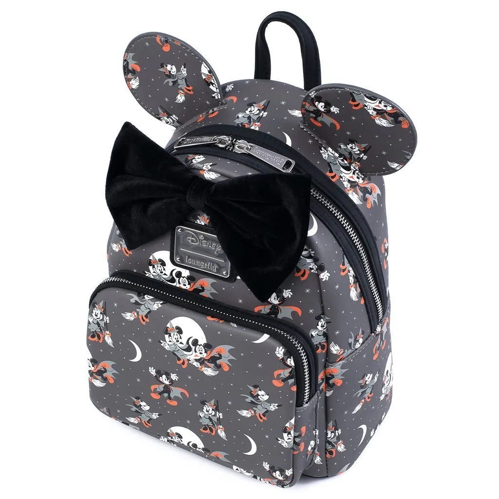 Disney Mickey and Minnie Halloween Allover Print Mini Backpack