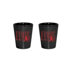 ELVIS Silhouette Lustre Shot Glass