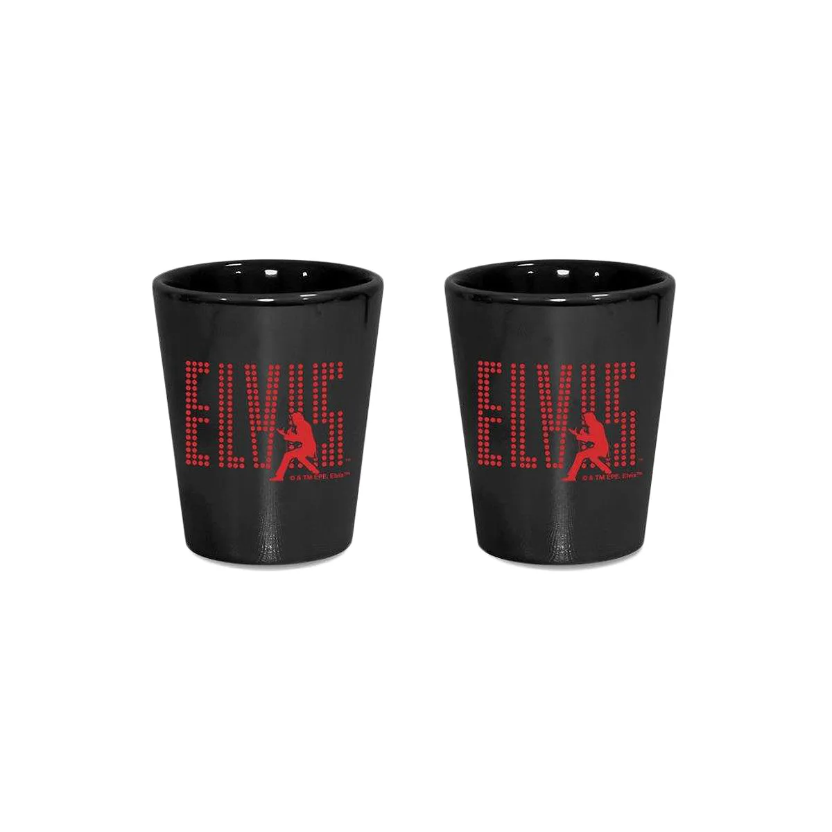 ELVIS Silhouette Lustre Shot Glass