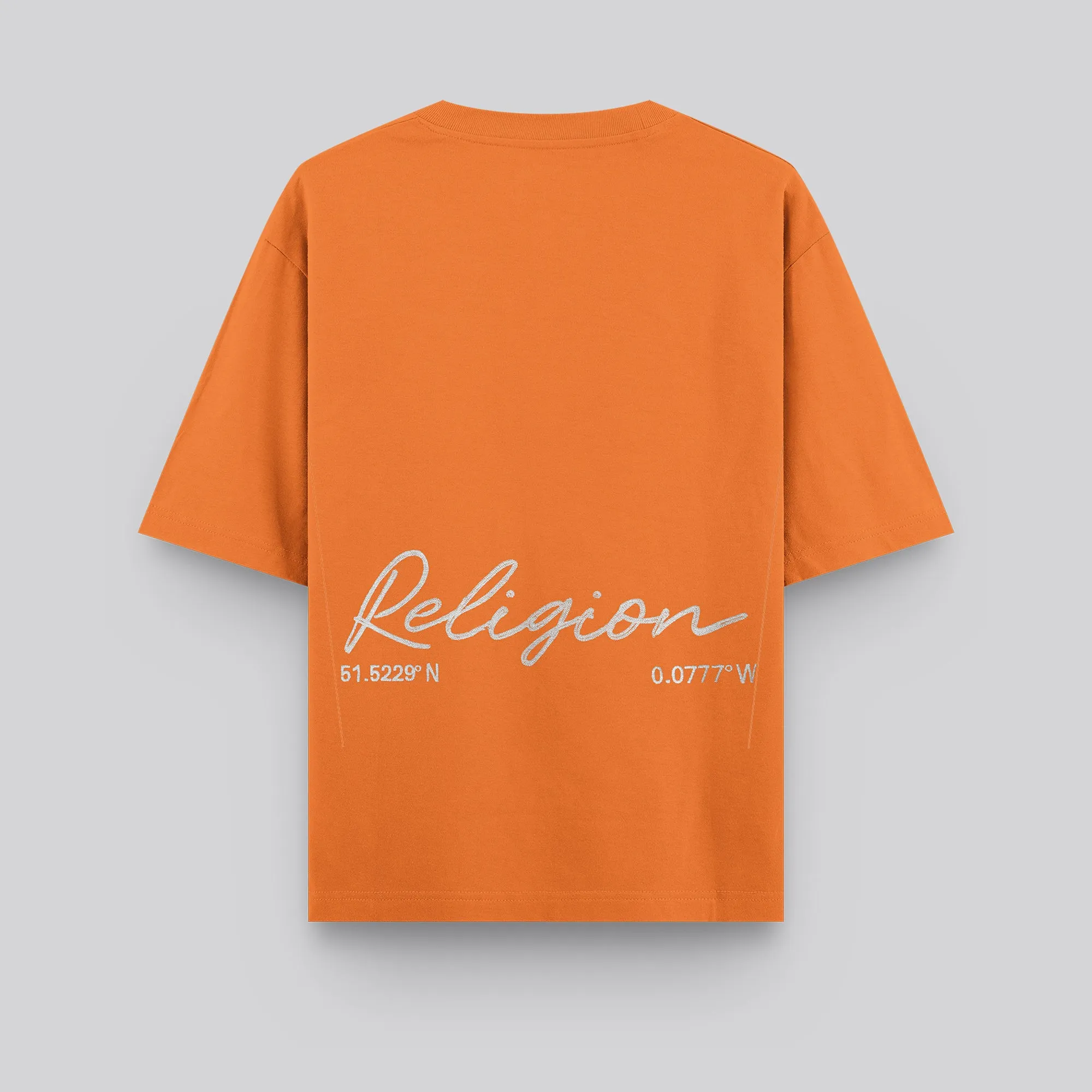 EMBROIDERED RELAXED T-SHIRT MANDARIN