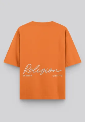 EMBROIDERED RELAXED T-SHIRT MANDARIN