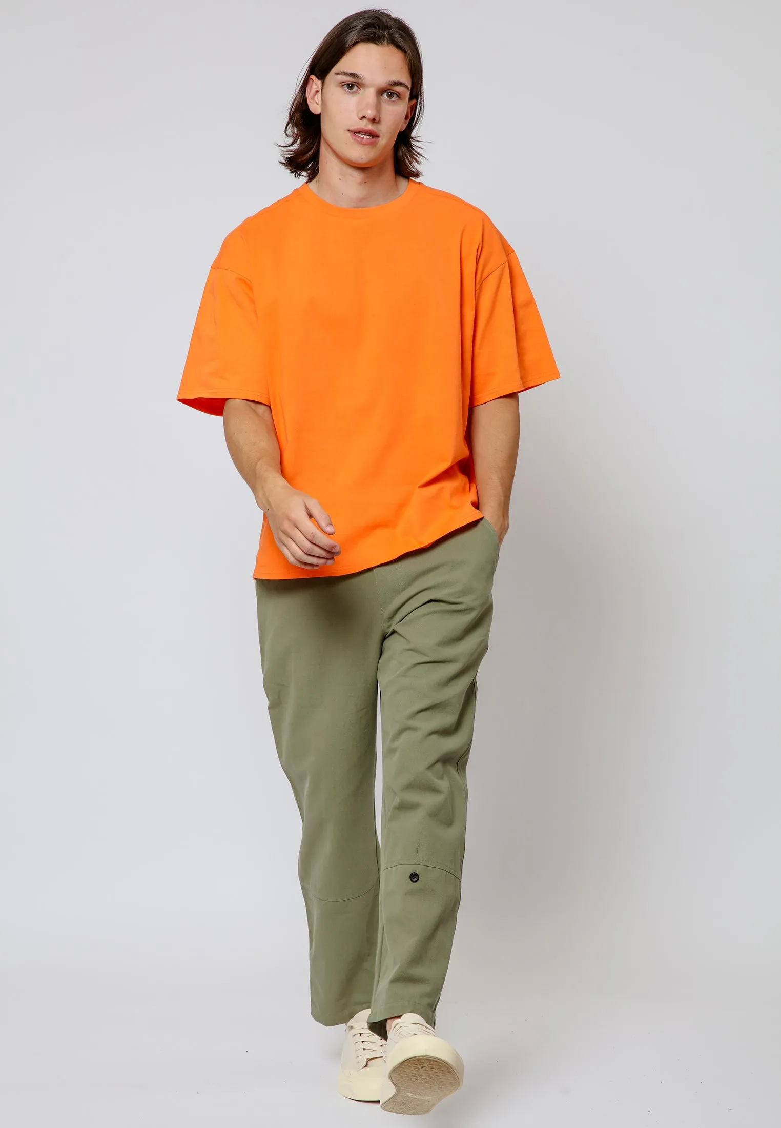 EMBROIDERED RELAXED T-SHIRT MANDARIN