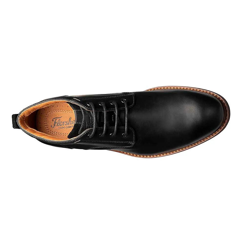 Florsheim Black Lodge Plain Toe Chukka Boots