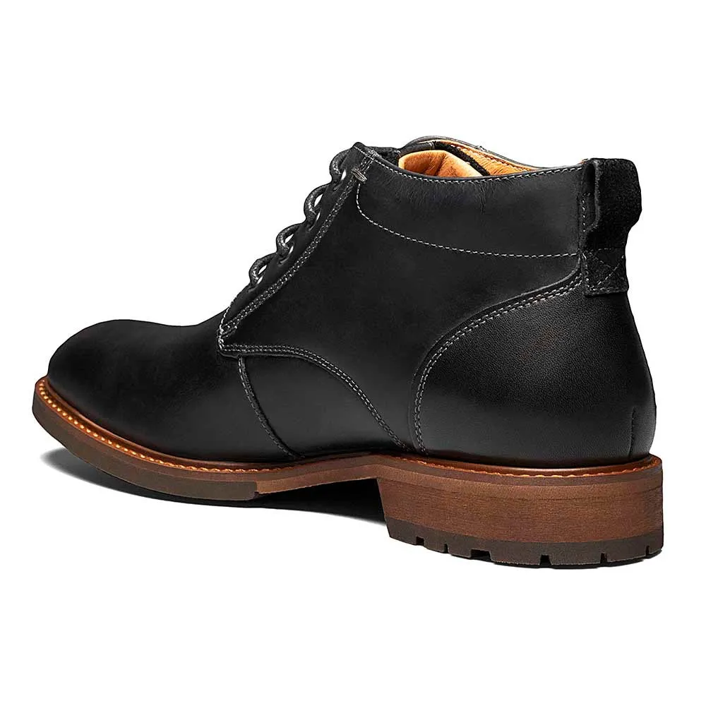 Florsheim Black Lodge Plain Toe Chukka Boots