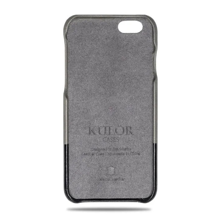 Fossil Gray & Crow Black iPhone 6 / iPhone 6s Leather Case