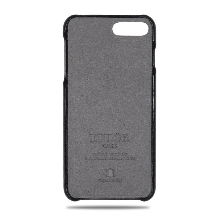 Fossil Gray & Crow Black iPhone 6 Plus / iPhone 6s Plus Leather Case