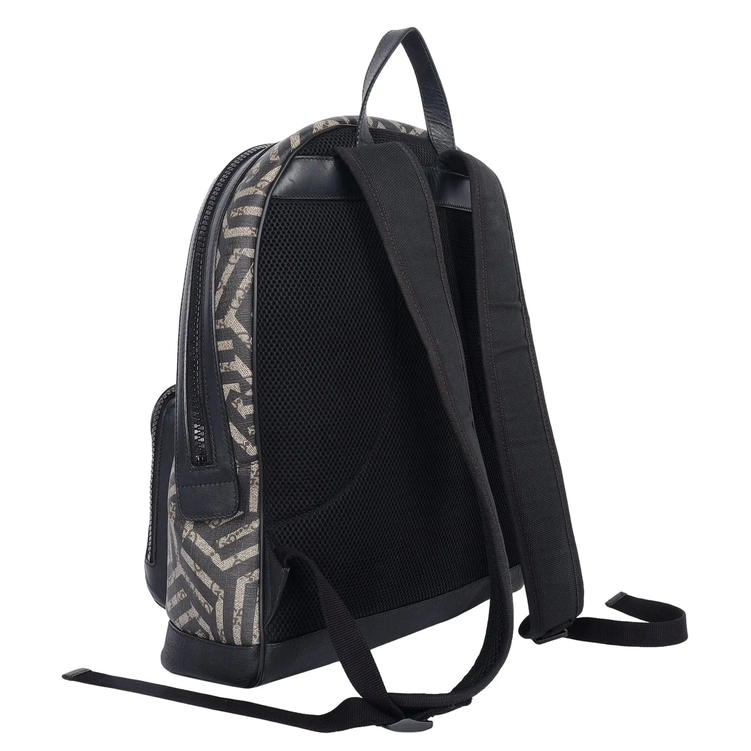 GG Supreme Monogram Caleido Backpack in Black (Authentic Pre-Owned)