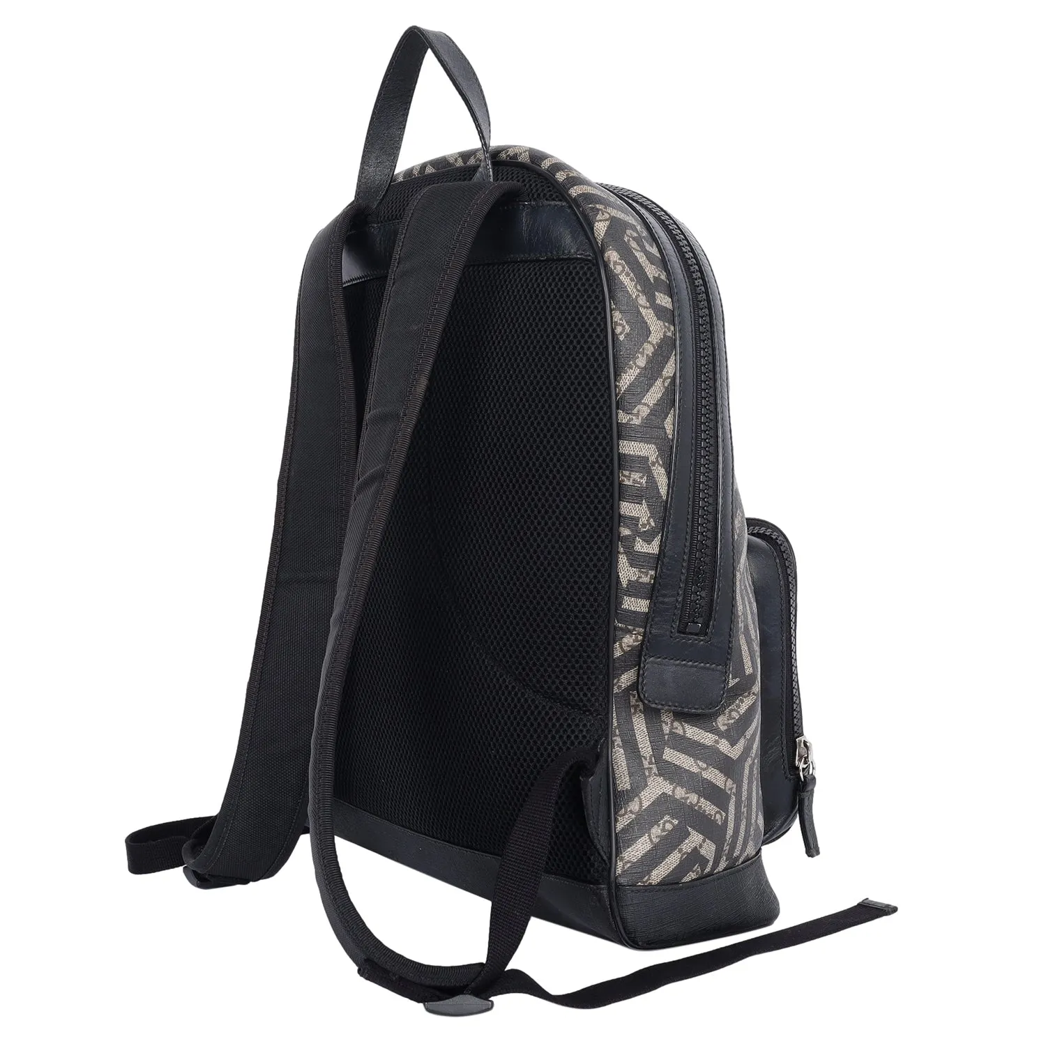 GG Supreme Monogram Caleido Backpack in Black (Authentic Pre-Owned)