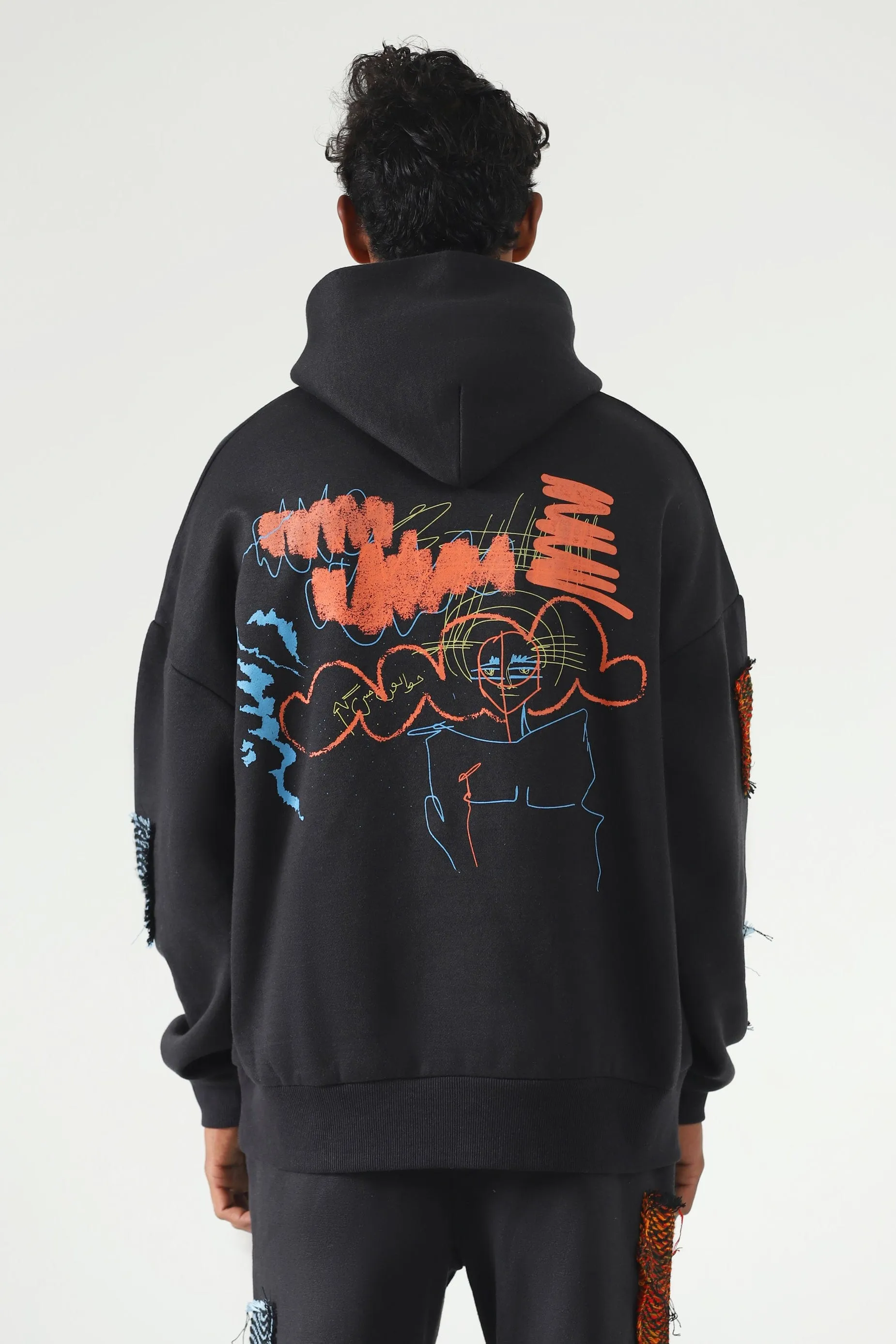 GRAFFITI SCREEN PRINTED HOODIE