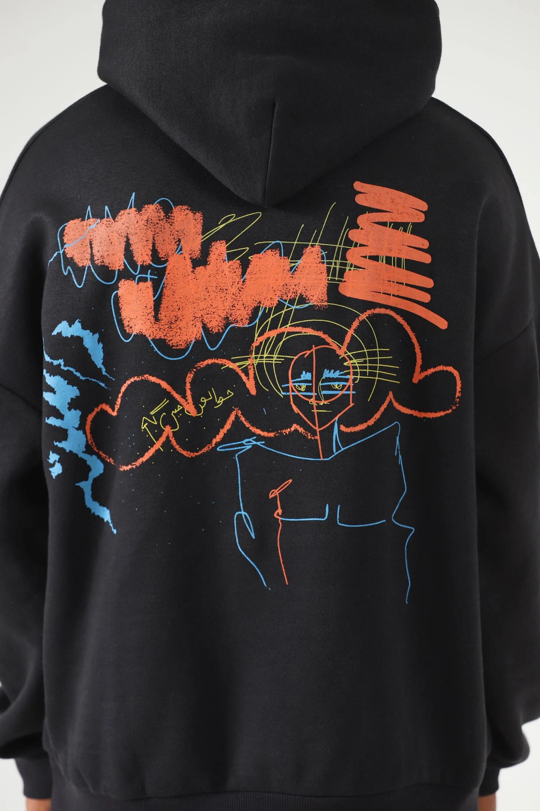 GRAFFITI SCREEN PRINTED HOODIE