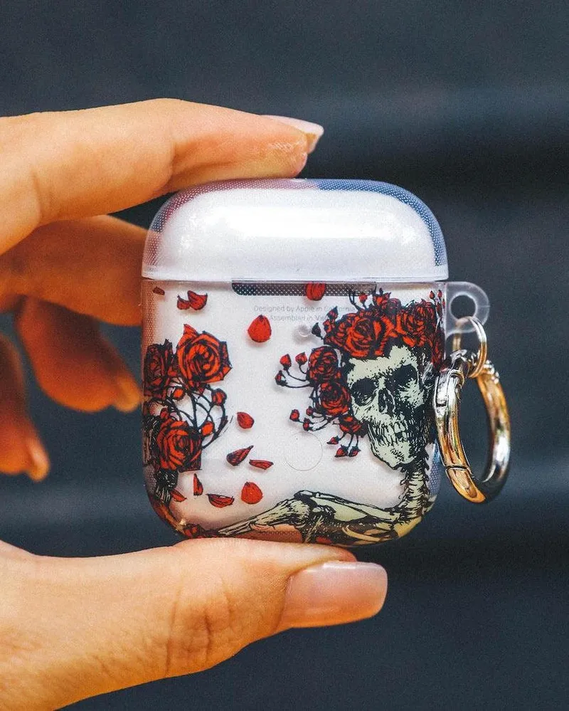 Grateful Dead | Forever Grateful | Grateful Dead Skeleton Floral AirPods Case