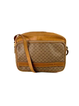 Gucci brown vintage signature crossbody