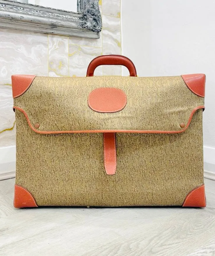 Gucci Vintage Canvas All Over Logo Vanity Bag