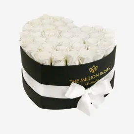 Heart Black Box | White Roses