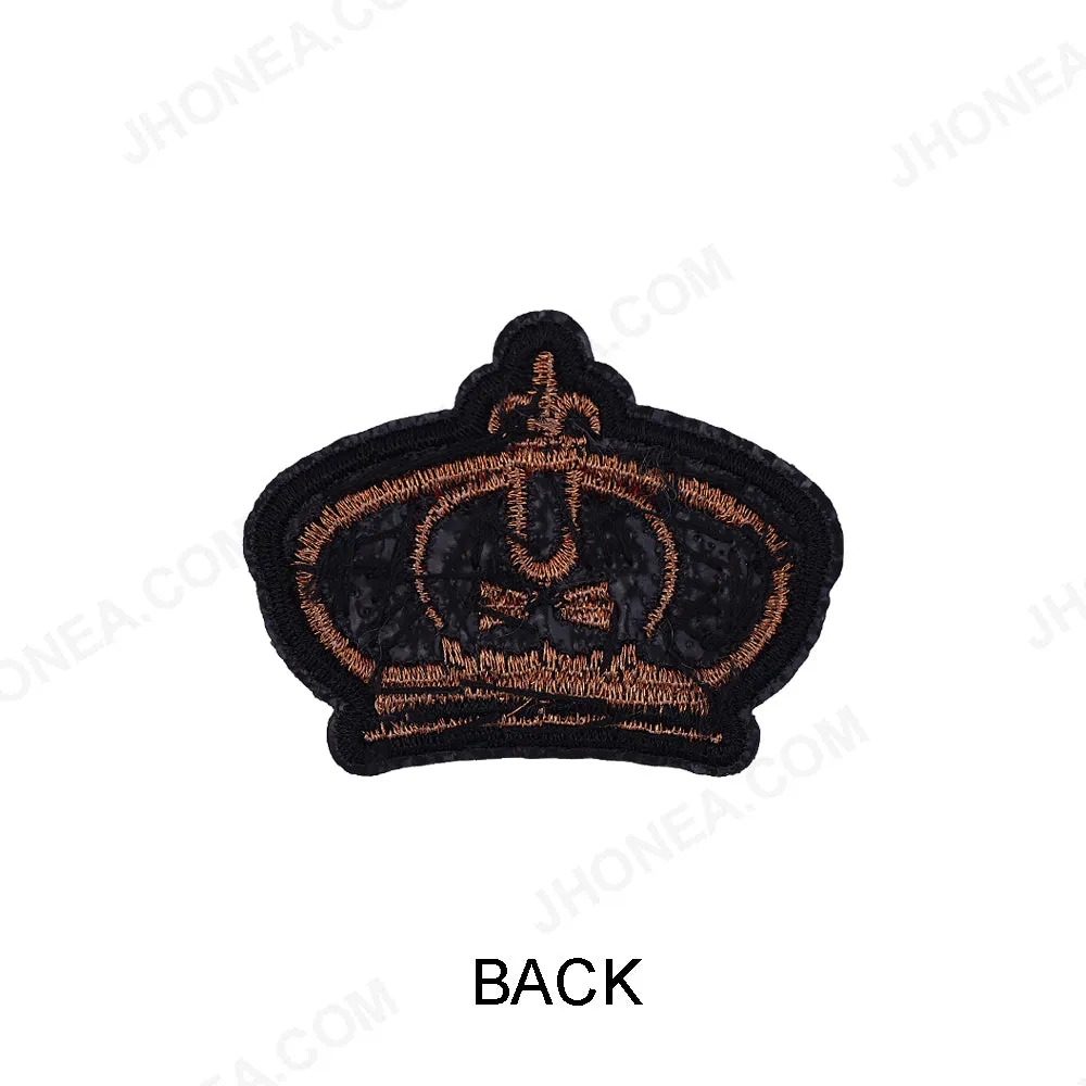 Heavy Embellished Designer Royal Crown Patch