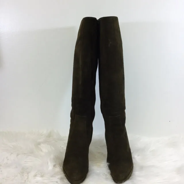 Hermes Knee High Suede Boot. Size 37.5