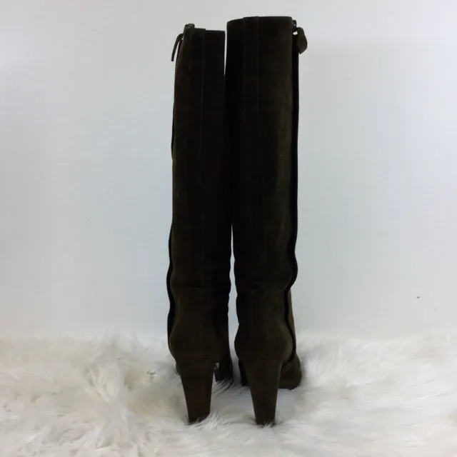 Hermes Knee High Suede Boot. Size 37.5