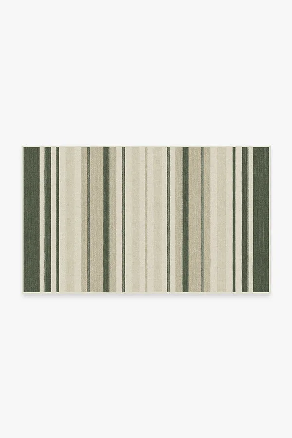 Kesiya Stripe Sage Green Rug