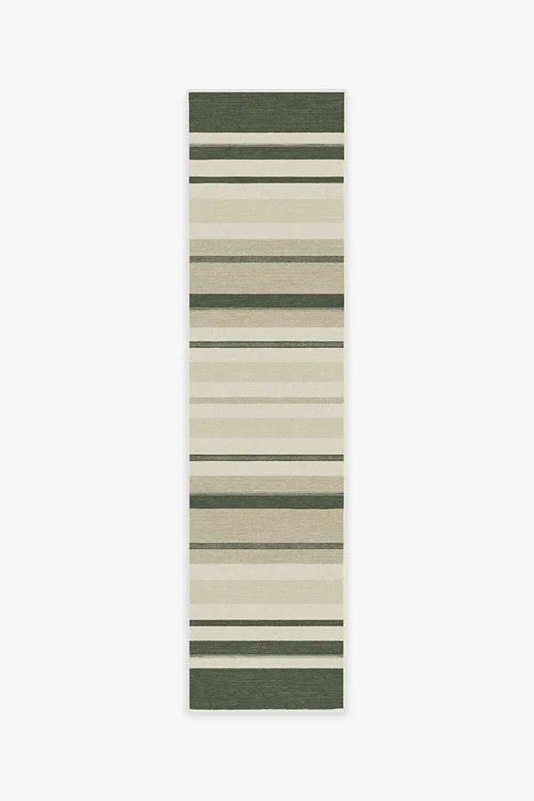 Kesiya Stripe Sage Green Rug