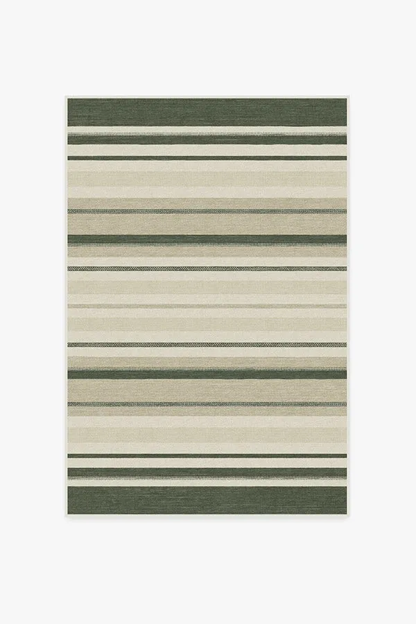 Kesiya Stripe Sage Green Rug