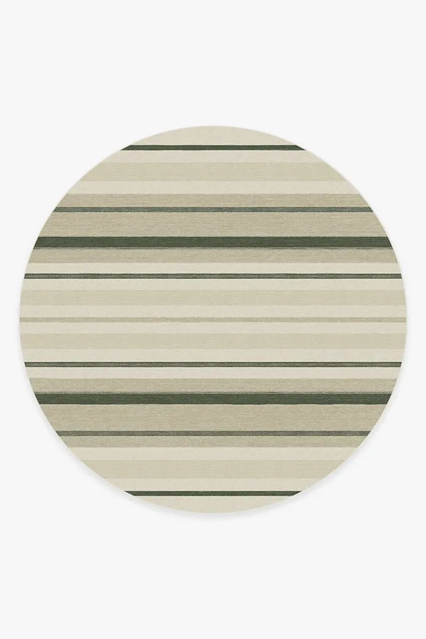 Kesiya Stripe Sage Green Rug