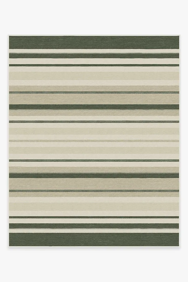 Kesiya Stripe Sage Green Rug